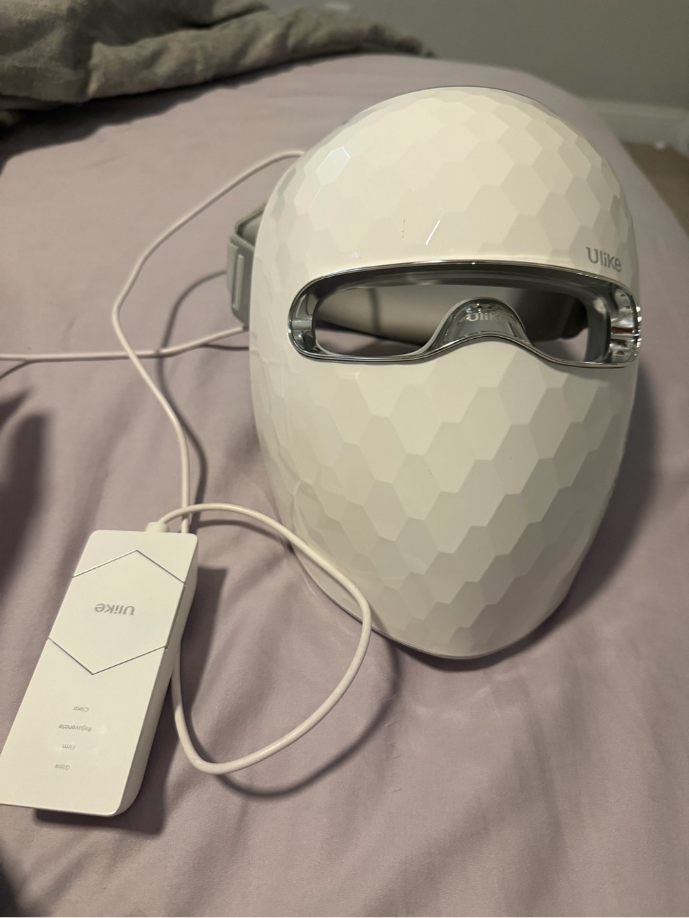 White LED Facial Mask for Women's Skincare